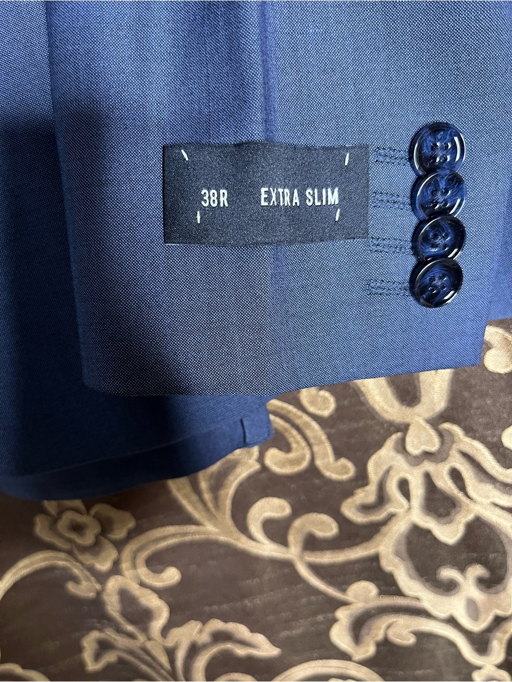 Express Men's Gray Suit Blazer/Pants Bundle Extra Slim 38R/28X32 - Picture 3 of 10